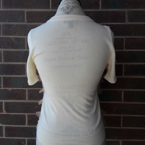 J Crew Tippi Tulle Merino Wool Sweater - Picture 3 of 3